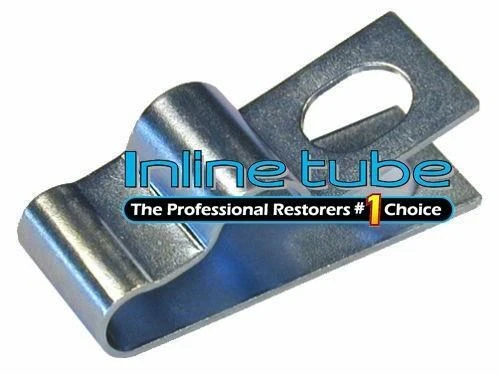 Factory Oem 1/4 -3/8 Double Side Brake Fuel Line Clamp Clip Silver Rear Shock