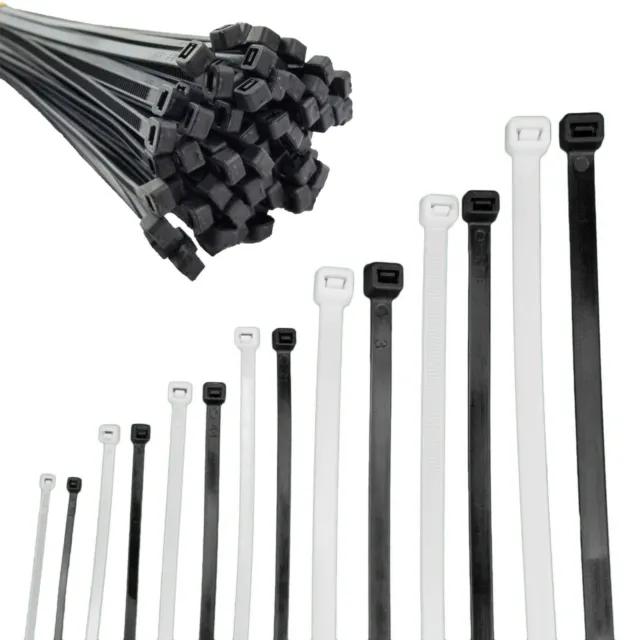 1-5000 Stück Kabelbinder in vielen Größen Kabel Binder Industriequalität EN50146