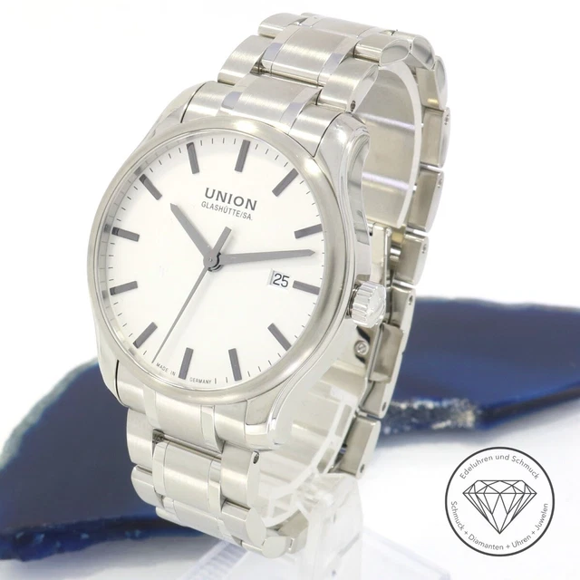 Union Glashütte Viro Stahl 41mm Automatik Uhr Fullset D001.407A xxyy