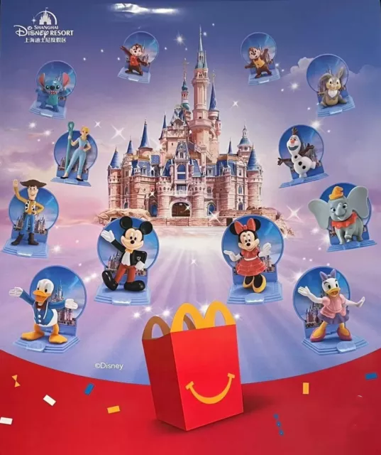 2023 DISNEY 100 Years McDonald's Happy Meal Toys Completed 12 PCS NIP