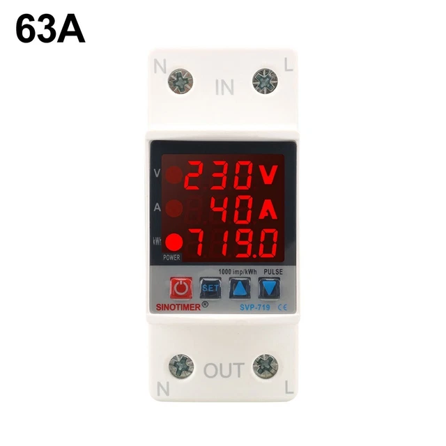 ADJUSTABLE OVER/UNDER VOLTAGE and Over Current Protection Relay with ...