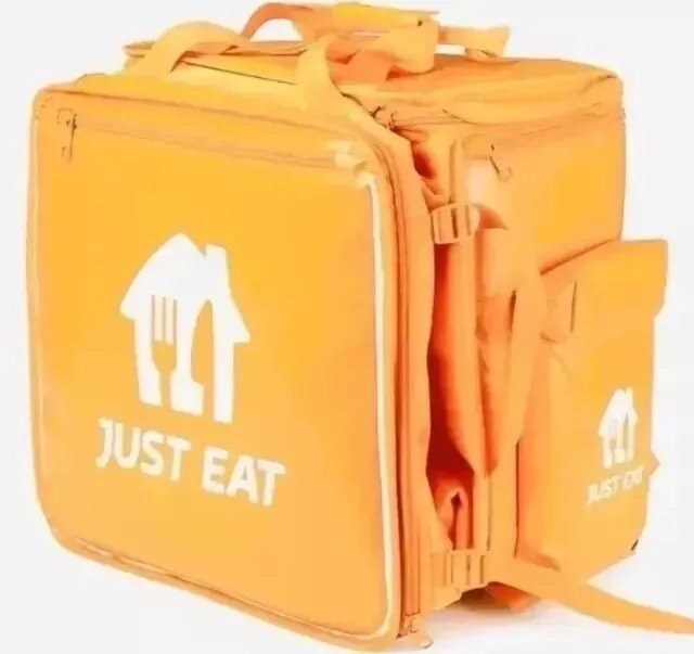 Just Eat Thermal Food Delivery Rucksack Backpack Bike Bag-Brand New &Large .