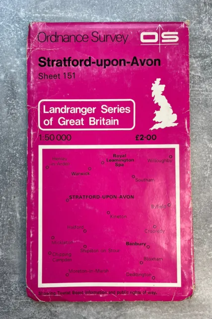 OS Ordnance Survey Landranger Series - Sheet 151 - 1979 - Stratford-upon-Avon