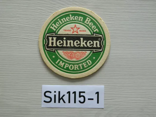 new neuf Coaster Sous bock HEINEKEN Beer  Bière - tégestophile - RARE
