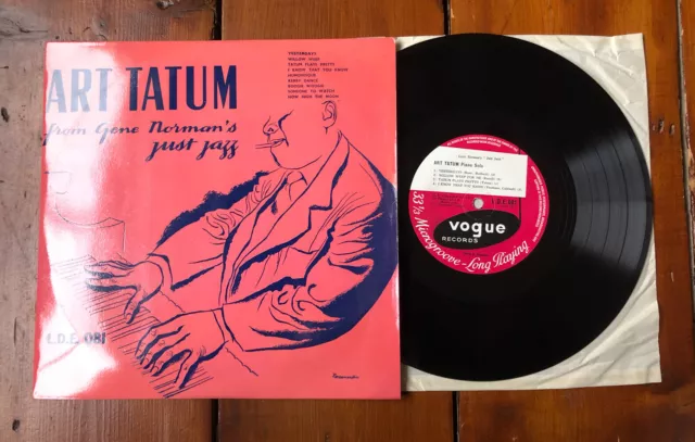 Art Tatum From Gene Norman's Just Jazz Vogue L.D.E 081 1954 Vinyl LP 10 Inch EX