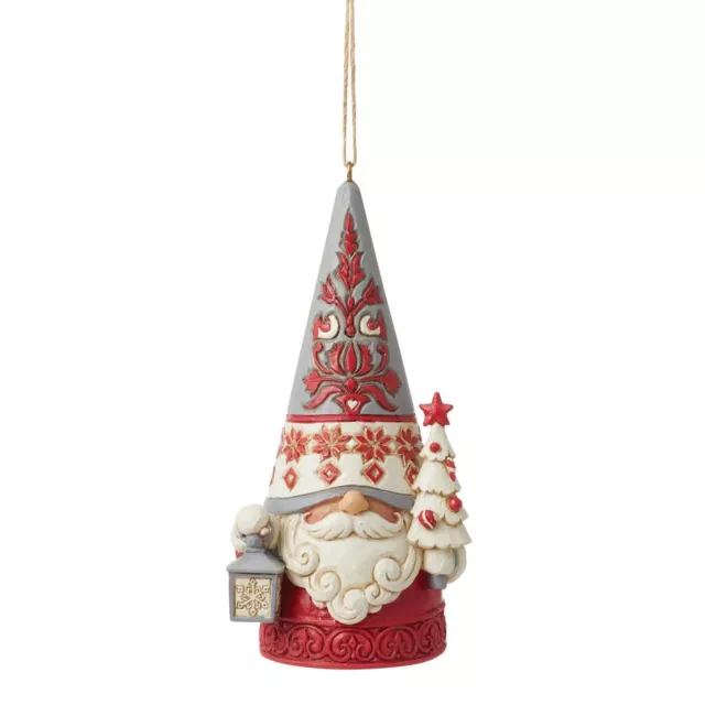 Jim Shore Heartwood Creek Nordic Noel Gnome Christmas Tree Ornament 6012894