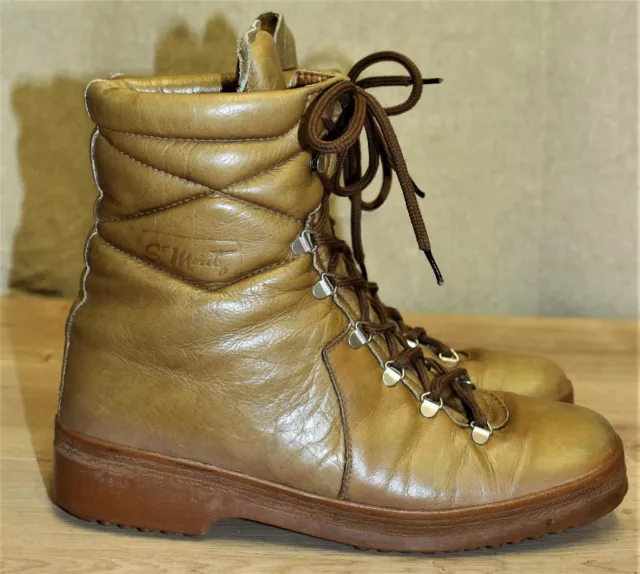 CHAUSSURES MONTAGNE RANDONN E varappe vintage ST MORITZ cuir 43EUR