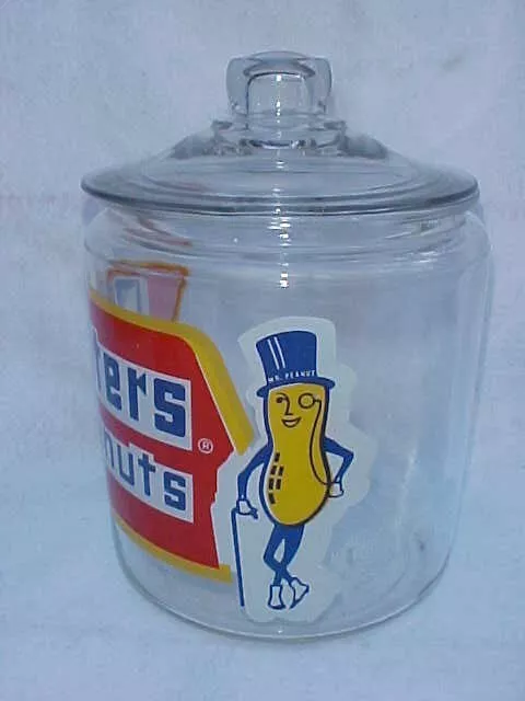 Vintage 1 Gal. Planters Peanut Jar w/ Lid, Tom's Display, Lance, Gordons 3