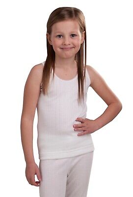 Girls 3 - 5 Years sleeveless thermal vest Extra warm white