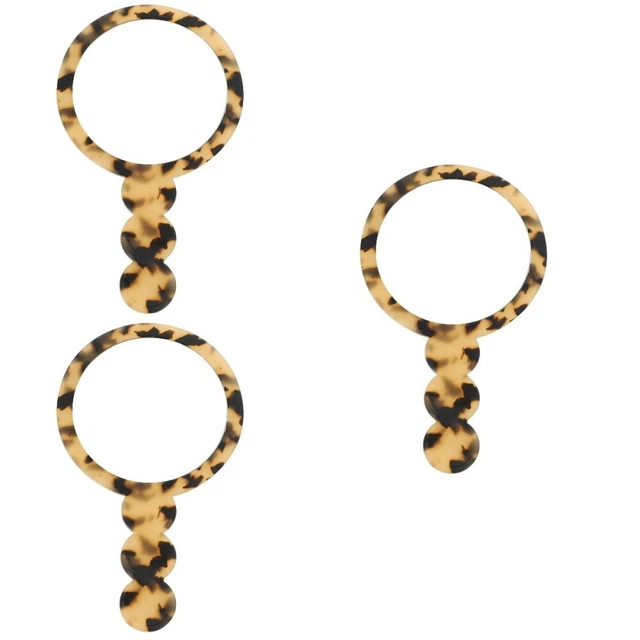 3 Pieces Schminkspiegel Kleiner Runder Spiegel Mit Griff Tischspiegel Tragbar