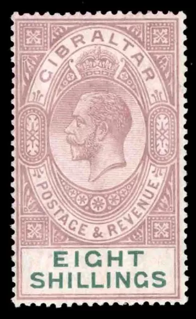 Momen: Gibraltar Sg #101 1924 Script Mint Og Nh £325++ Lot #66359