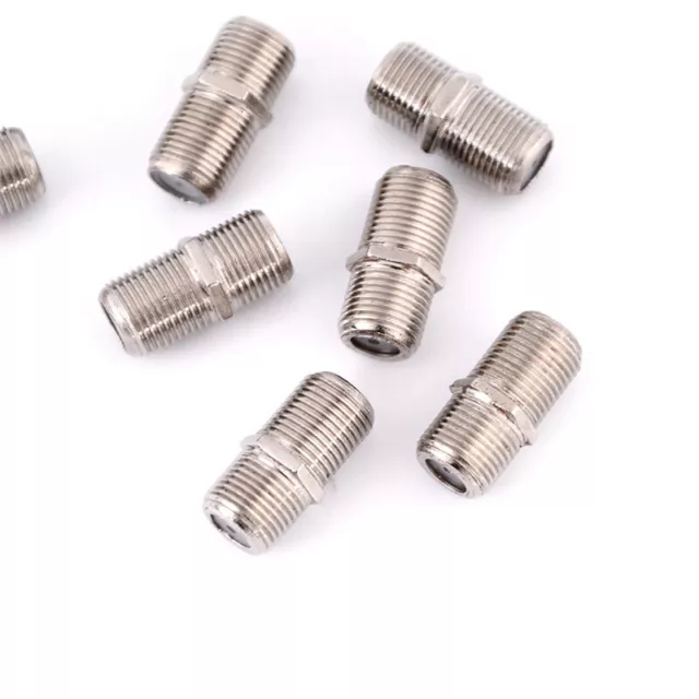 10x Conector F Adaptador de acoplador de enchufe HD TV Coaxial Cable DGCRUKPi F3