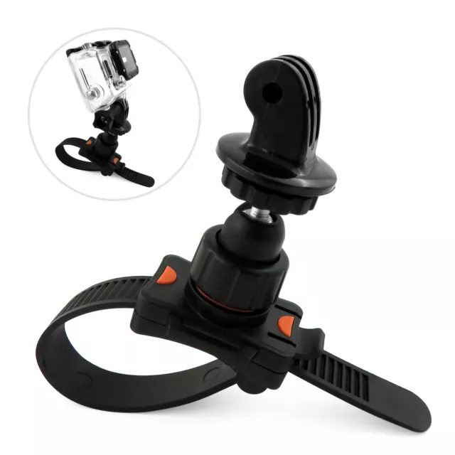 Roll Bar Zip Mount For GoPro Hero 2 3 3+ 4 5 6 Fits Cage Handlebar Seatpost Bike