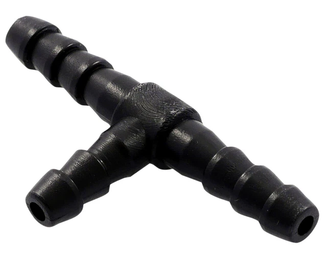 Tuyau de carburant T 6mm noir