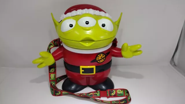 Disney Parks Exclusive Toy Story Alien Santa Outfit Christmas Popcorn Bucket