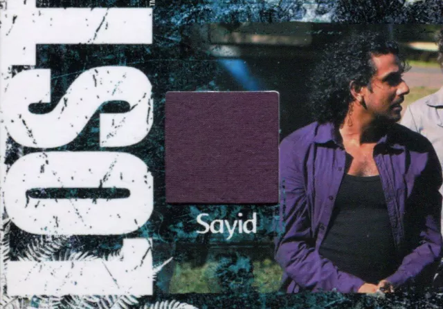 Lost Relics Naveen Andrews as Sayid Jarrah Relic Costume Card CC10 #142/350