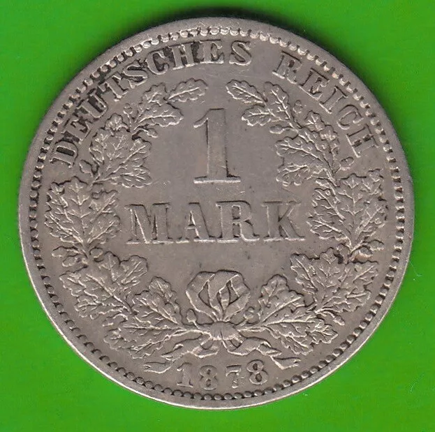 Kaiserreich 1 Mark 1878 G sehr schön selten nswleipzig