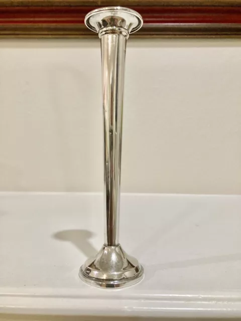 Vintage Sterling Silver Trumpet Vase 6 1/8",  37.3 Grams weighted.