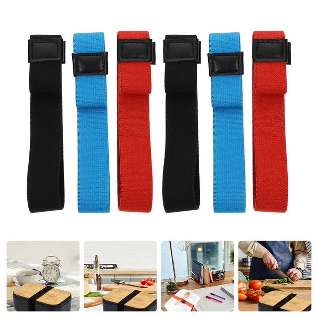 Paquete de 6 correas de caja Bento banda elástica de viaje caja Bento adultos caja
