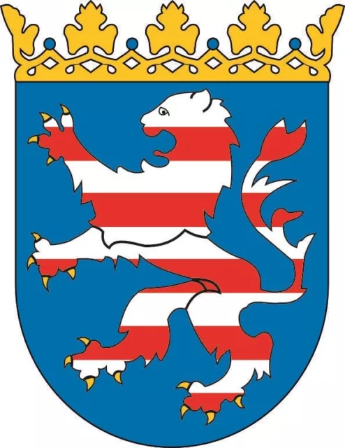 Aufkleber Hessen Wappen Autoaufkleber 20 x 26 cm Sticker Konturschnitt