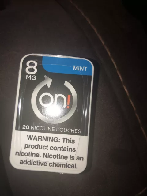 ¡ENCENDIDO! Paquete sellado de 8 mg sabor como nuevo 20 bolsas