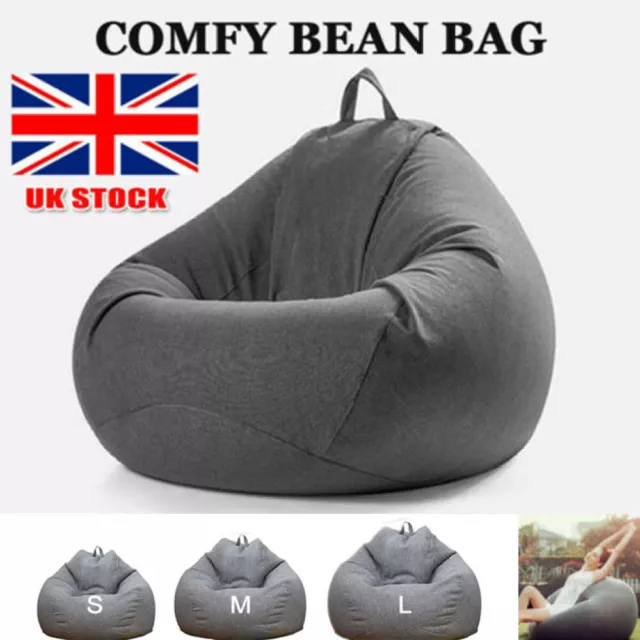 Indoor Outdoor Adults Bean Bag Gaming Chair Extra Large Beanbag Recliner Cover©*