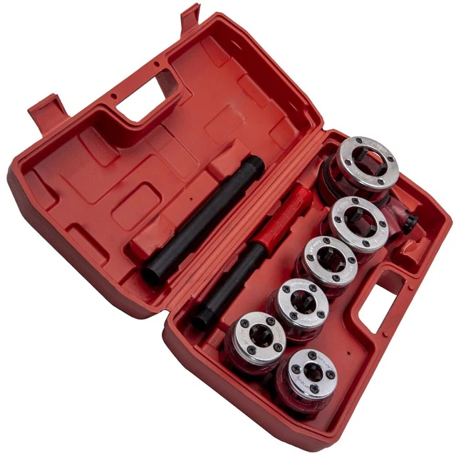 1/4'' 3/4'' 1'' Ratchet Pipe Threading Kit de filetage de tuyaux à cliquet
