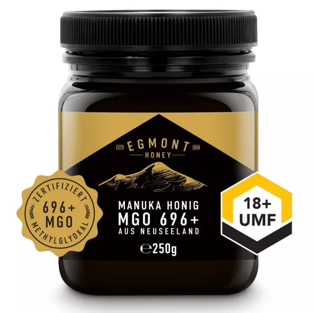 Manuka Honig MGO 696+ 250g Egmont Honey Original aus Neuseeland 550 600 700