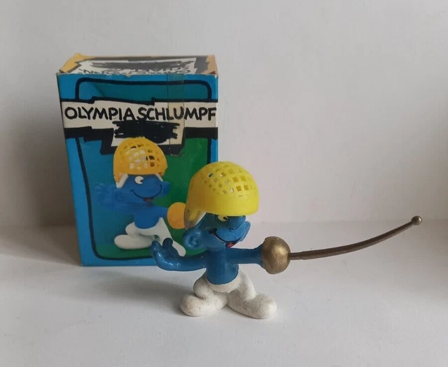 Schleich - SuperPuffi - Olympia Schlumpf FENCER cod.40504 - W. Germany BOX 1/C