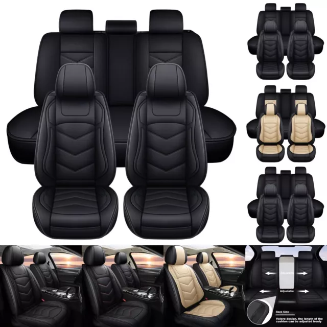 For Acura TLX RDX MDX TSX Car Seat Cover Front Rear Full Set Leather Protector