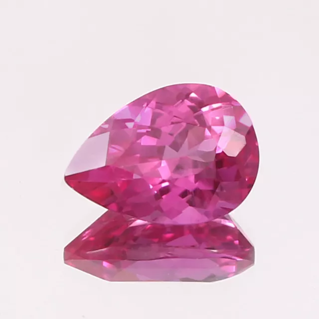 AAA+ Grade Natural Flawless Ceylon Pink Sapphire Loose Pear Gemstone Cut 4.50 Ct