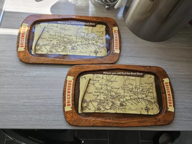 Brickwoods Metal Drinks Trays X2