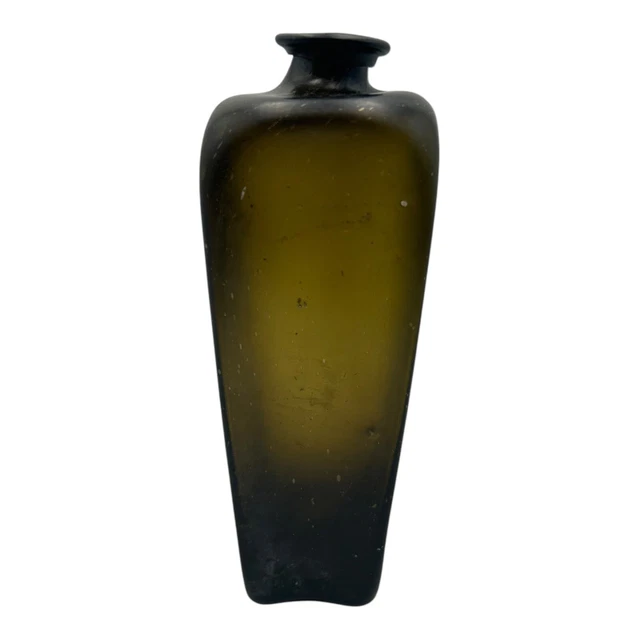 ANTIQUE GIN BOTTLE Glass Dutch Blown 1800 Collectibles Rare