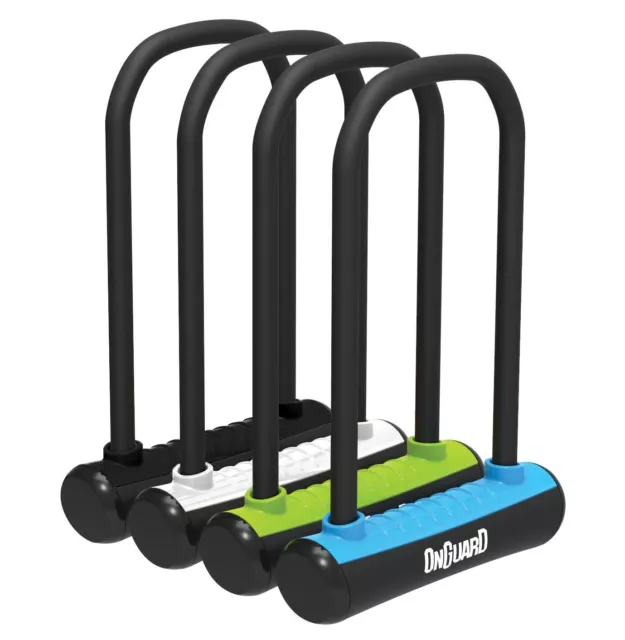 New OnGuard Neon U-Lock 115 x 230 x 13mm 4 Colours (Black)