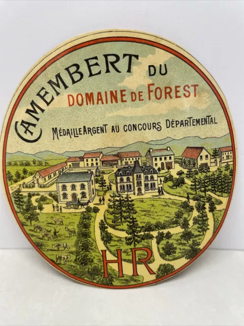 Ancienne Étiquette De Fromage: Camembert Paris International