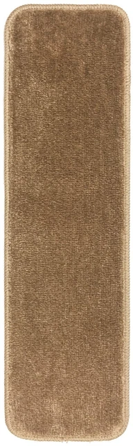 Stair Tread 7x24 Machine Washable Slip Resistant Carpet Comfy Collection (Beige)