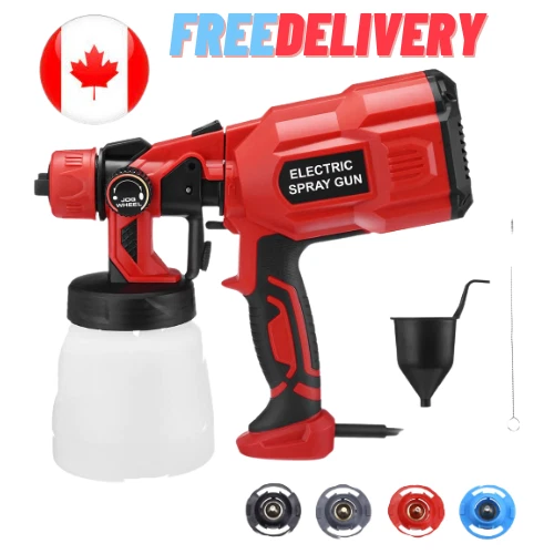 Paint Sprayer Upgraded 750 Watt High Power Home Electric Spray 3 Sparay Patterns