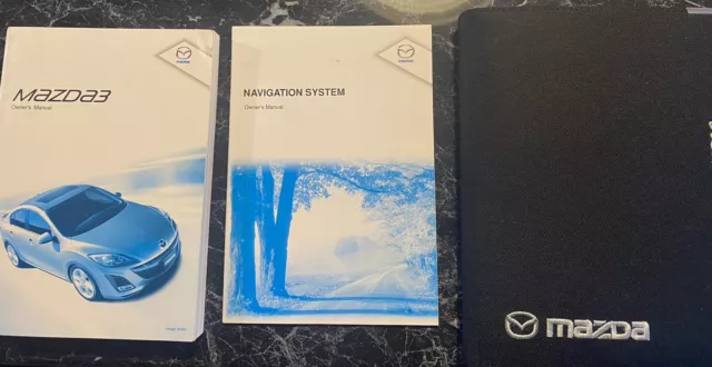 Genuine Mazda 3 BL OWNER'S MANUAL and Service Book With Cover & Service History