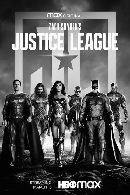 Zack Snyder's Justice League 2021 Movie Poster 48x32" DC Comics Art Silk Print