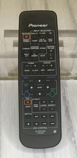 Genuine Pioneer XXD3038 AV Receiver Replacement Remote Control HTP220 HTP220V