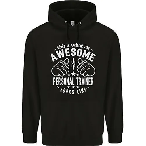 An Awesome Personal Trainer Looks Like Mens 80% Cotton Hoodie