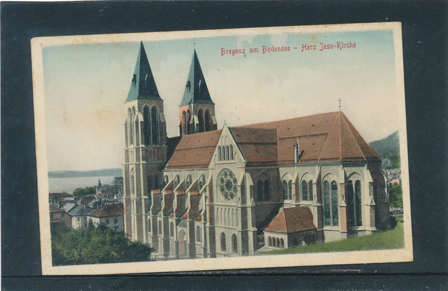 AK aus Bregenz am Bodensee, Herz Jesu Kirche, Vorarlberg,   31/5/15