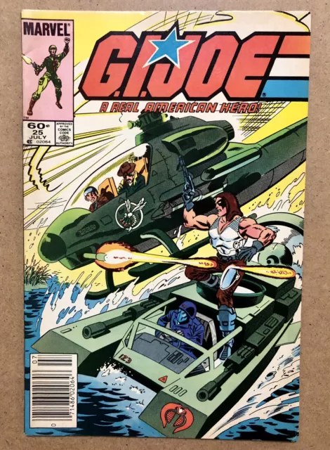 G.I. Joe A Real American Hero #25 - 1st App. Zartan - Newsstand - 1st Print Key