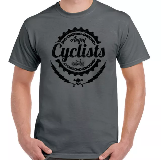 Ciclisti T-Shirt Angry Divertente da Uomo Bicicletta Bici Strada MTB Racer Cycle