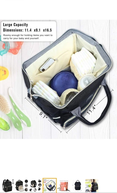 Living Traveling Share Baby Diaper Bag Multi-Function Travel Waterproof Backpack 4