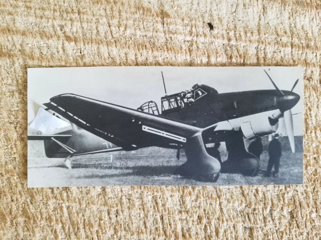 JUNKERS JU 87B AIRPLANE.WWII 6.5" x 2.7" RCAF VTG RECOGNITION PHOTO.*FB ...
