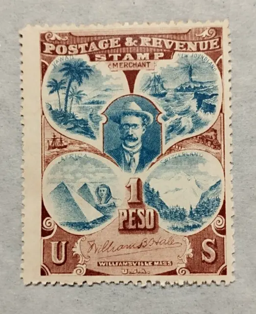 William B Hale Buffalo Newfoundland Poster Stamp Dealer Forger RARE - Brown