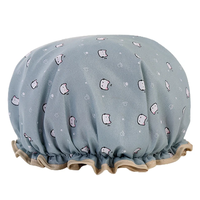 Envoltura para el cabello duradero color brillante práctico impermeable gorro de baño portátil