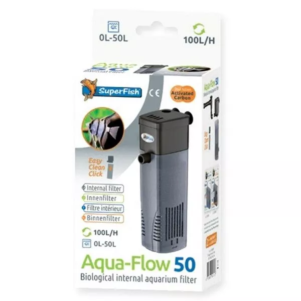 Filtre interne SuperFish Aqua Flow - aquarium aquarium aquatique tropical avec barre de pulvérisation 2