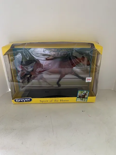 Breyer  #1757 American Pharoah Triple Crown Thoroughbred Ruffian W/stand NIB